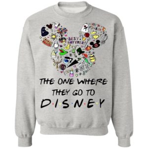 Mickey Mouse Head The One Where They Go To Disney Shirt