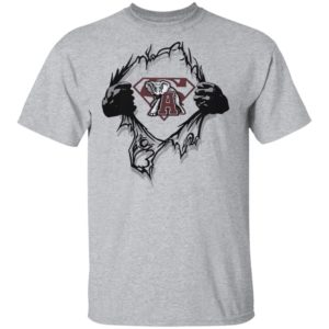 Alabama Crimson Tide Insides Me Superman Shirt