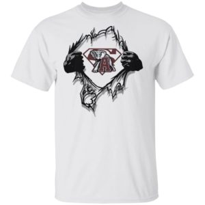 Alabama Crimson Tide Insides Me Superman Shirt