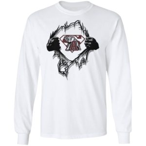 Alabama Crimson Tide Insides Me Superman Shirt