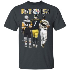 Pittsburgh Pittsburgh Steelers Pittsburgh Penguins malkin Roethlisberger Raizer signatures shirt