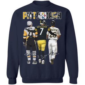 Pittsburgh Pittsburgh Steelers Pittsburgh Penguins malkin Roethlisberger Raizer signatures shirt