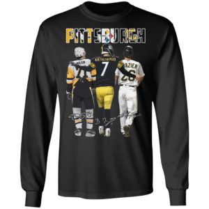 Pittsburgh Pittsburgh Steelers Pittsburgh Penguins malkin Roethlisberger Raizer signatures shirt