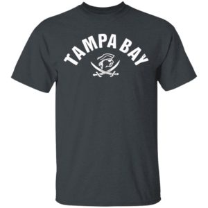 Red Tampa Bay Old School Pirate TB Cool Tampa Bay Shirt