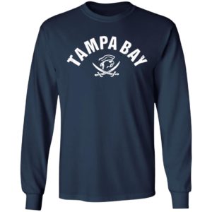 Red Tampa Bay Old School Pirate TB Cool Tampa Bay Shirt