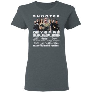 Shooter 05 Years 2016-2021 03 Seasons 31 Episodes Thank You For The Memories Signatures Shirt