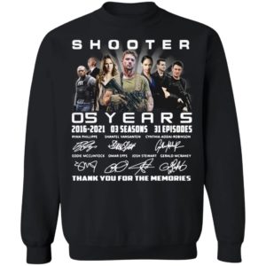 Shooter 05 Years 2016-2021 03 Seasons 31 Episodes Thank You For The Memories Signatures Shirt