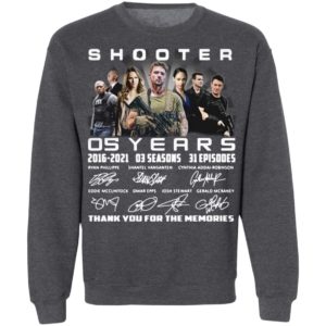 Shooter 05 Years 2016-2021 03 Seasons 31 Episodes Thank You For The Memories Signatures Shirt