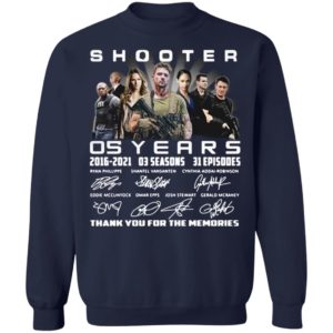 Shooter 05 Years 2016-2021 03 Seasons 31 Episodes Thank You For The Memories Signatures Shirt