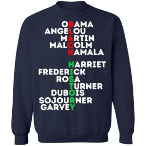Black History Obama Angelou Martin Malcolm Kamala Harriet Frederick Shirt