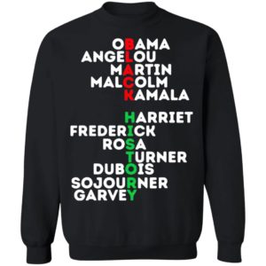 Black History Obama Angelou Martin Malcolm Kamala Harriet Frederick Shirt