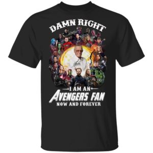 Damn Right I Am An Avengers Fan Now And Forever Signatures Shirt