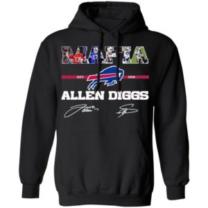 Buffalo Bills Mafia Allen Diggs signatures shirt
