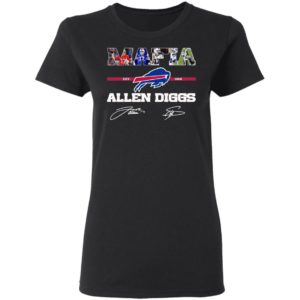 Buffalo Bills Mafia Allen Diggs signatures shirt