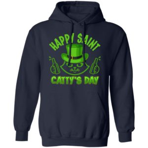 Happy Saint Catty’s Day Funny Cat St Patrick’s Day Shirt