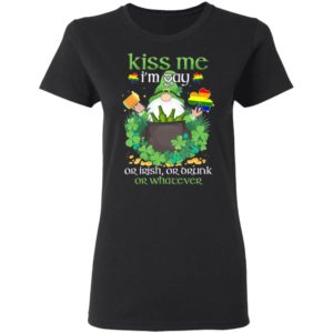 unny Gay St Patrick’s Day Kiss Me I’m Gay Shirt