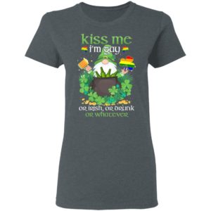 unny Gay St Patrick’s Day Kiss Me I’m Gay Shirt