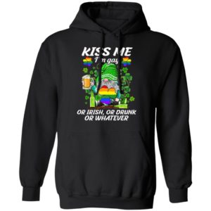Kiss Me I’m Gay Or Irish Or Drunk Or Whatever LGBT St Patrick’s Day Irish Gnome Shirt