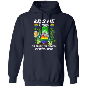 Kiss Me I’m Gay Or Irish Or Drunk Or Whatever LGBT St Patrick’s Day Irish Gnome Shirt