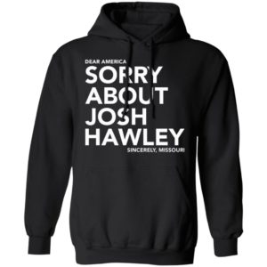 Dear America Sorry About Josh Hawley Shirt