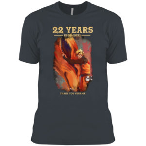 22 years naruto 1999 2021 thank you kurama shirt