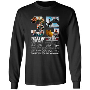 35 years 1986 2021 top gun thank you for the memories shirt