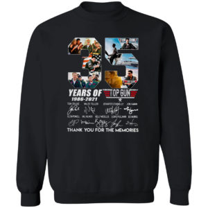 35 years 1986 2021 top gun thank you for the memories shirt