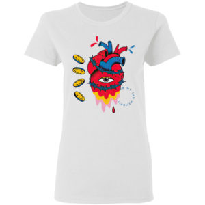 Barbed Wire Heart Trippy Surreal Shirt