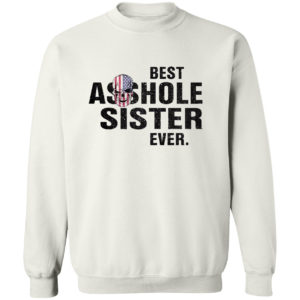 Skull best asshole sister ever shirt