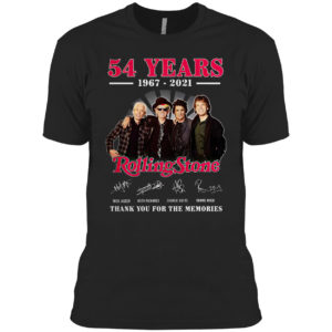 54 Years 1967 2021 Rolling Stone signature thank you for the memories shirt