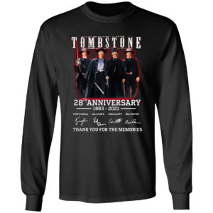 Top Tombstone 28th Anniversary Thank You For The Memories Signatures Shirt