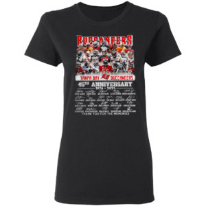 Buccaneers Tampa Bay Buccaneers 35TH Anniversary 1976 2021 signatures shirt