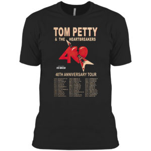 Tom petty and The Heartbreakers 40th anniversary tour shirt