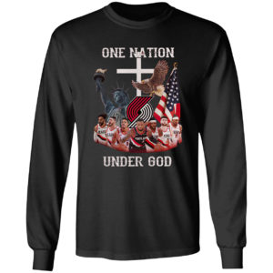 Portland Trail Blazers One nation Under God shirt
