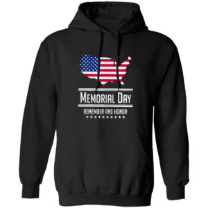 Memorial day remember and honor American flag shirt