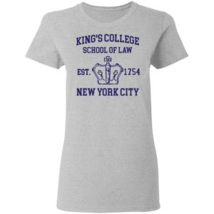 Alexander Hamilton Kings College School Of Law Est 1954 New York City Tee Shirt