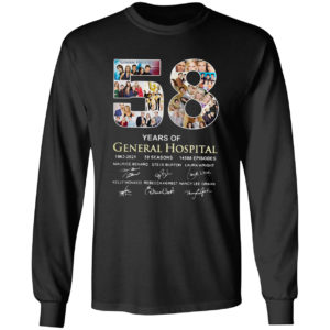 58 years of General Hospital 1963 2021 signature shirt