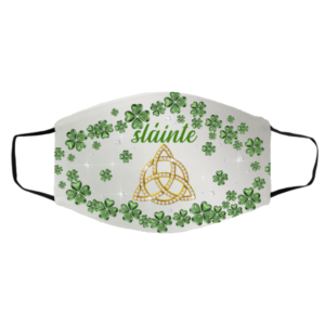 Irish Celtic Trinity Knot Slaint? Shamrock St Patrick?s Day Face Mask