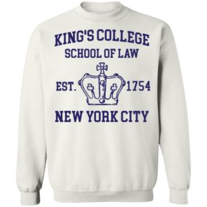 Alexander Hamilton Kings College School Of Law Est 1954 New York City Tee Shirt