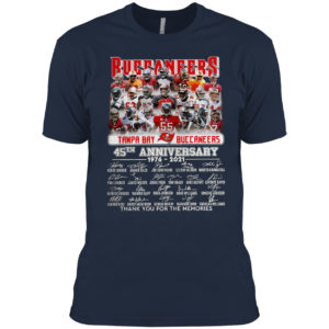Buccaneers Tampa Bay Buccaneers 35TH Anniversary 1976 2021 signatures shirt