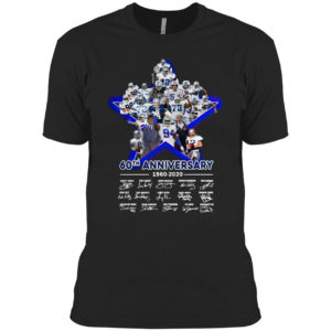 Dallas Cowboys 60th anniversary 1960 2020 signatures shirt