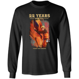 22 years naruto 1999 2021 thank you kurama shirt