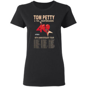 Tom petty and The Heartbreakers 40th anniversary tour shirt