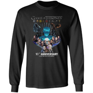 Game Of Thrones 10th anniversary thank you for the memories shirt