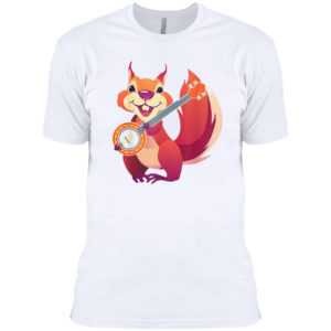 Squirrel Music Banjo Musician Rodent Small Animal Lover T-shirt