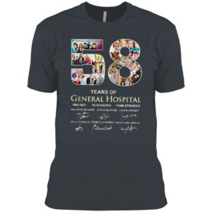 58 years of General Hospital 1963 2021 signature shirt