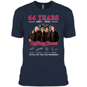 54 Years 1967 2021 Rolling Stone signature thank you for the memories shirt