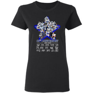 Dallas Cowboys 60th anniversary 1960 2020 signatures shirt