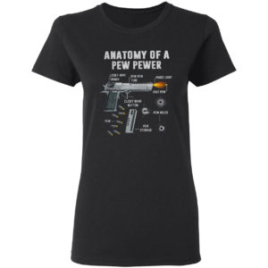 Anatomy of a pew pewer looky aimy thingy shirt