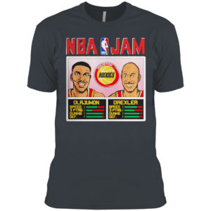 Nba jam rockets olajuwon and drexler shirt